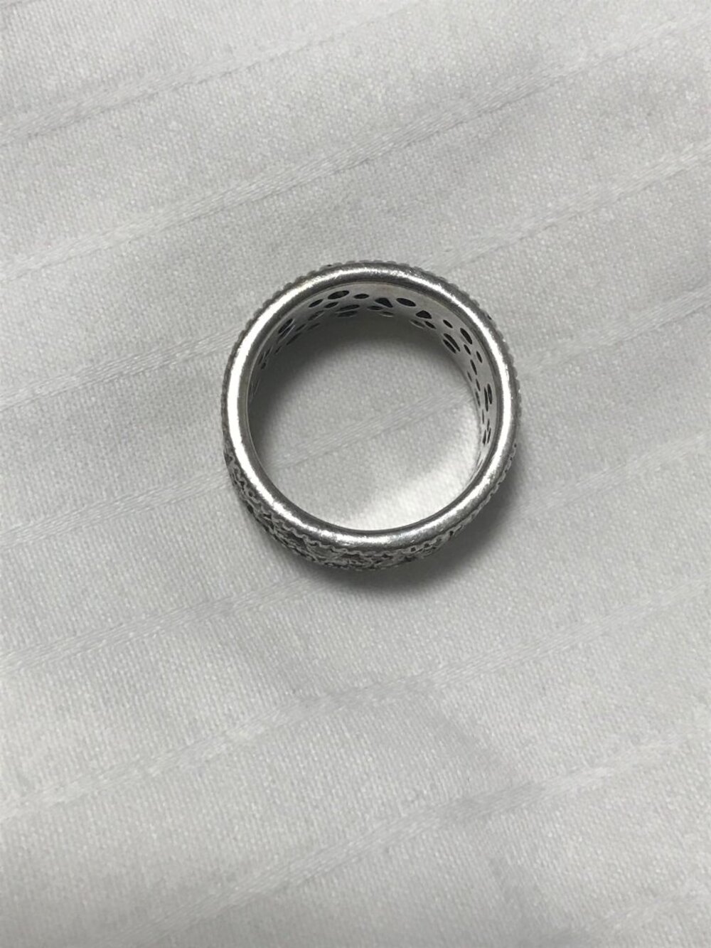Retired Pandora Silver Shimmering Leaves Zirconia Ring size 52 fits 5.5 / 6 - Picture 4 of 5